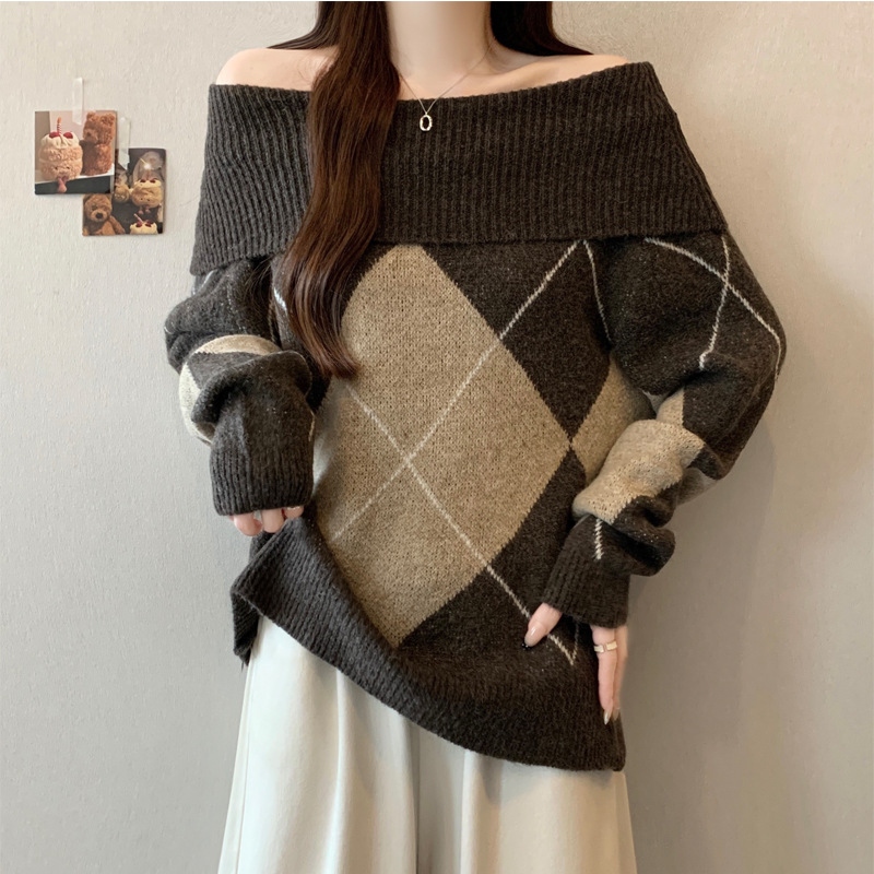 Pull à manches courtes et col rond pour femme