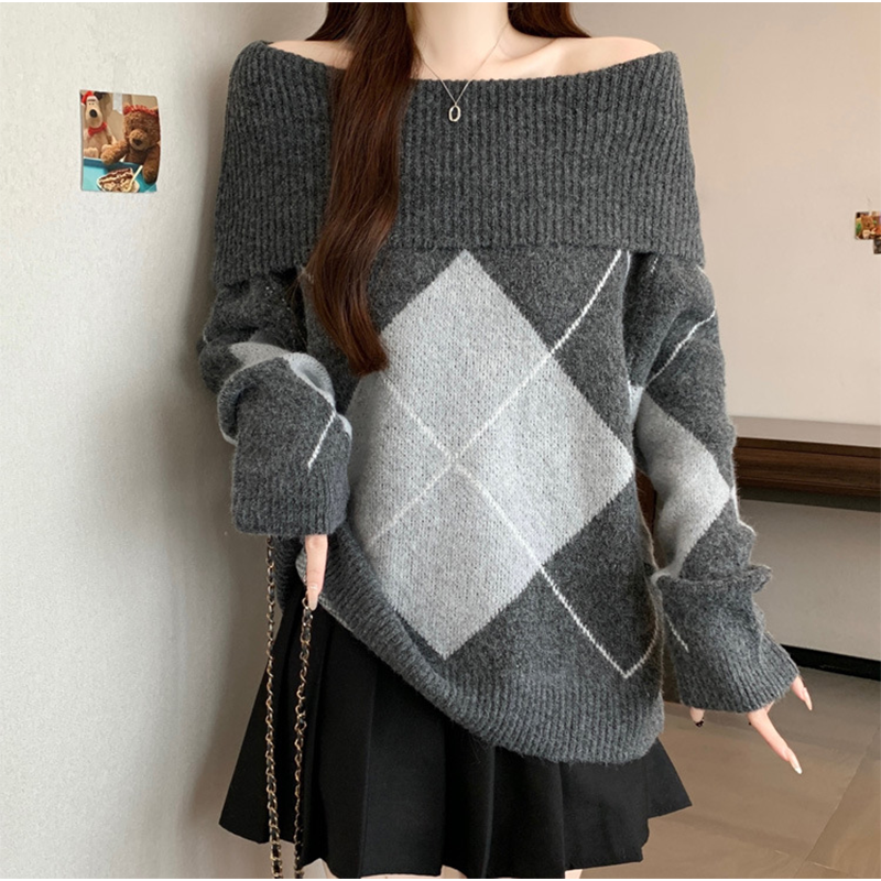 Pull à manches courtes et col rond pour femme