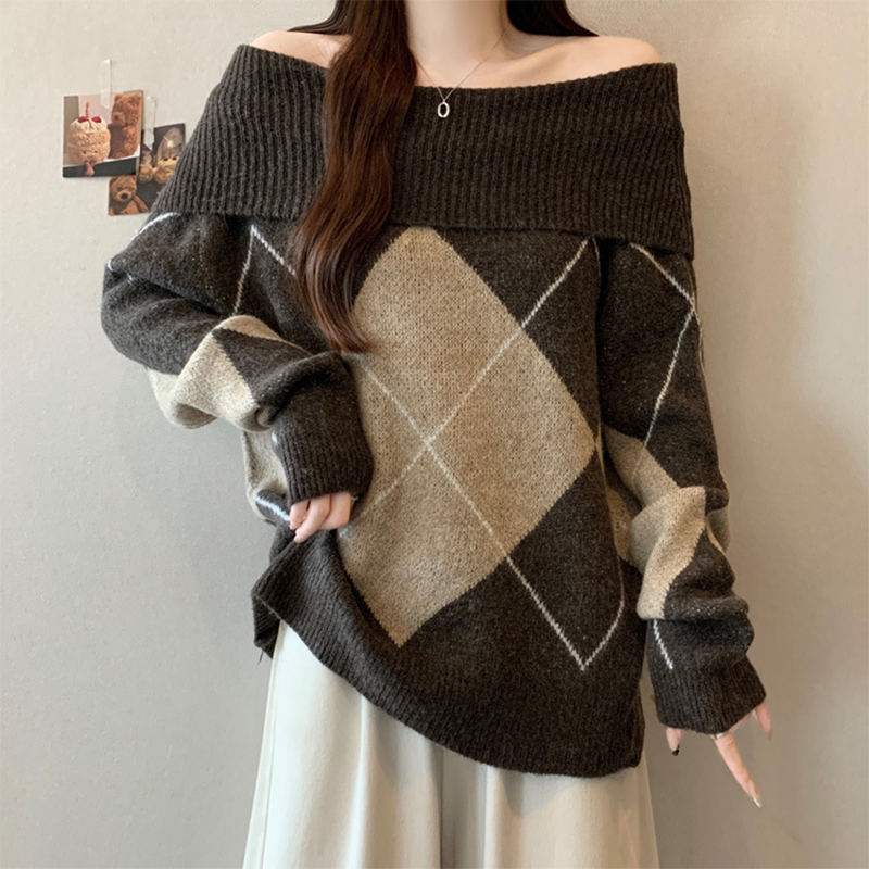 Pull à manches courtes et col rond pour femme