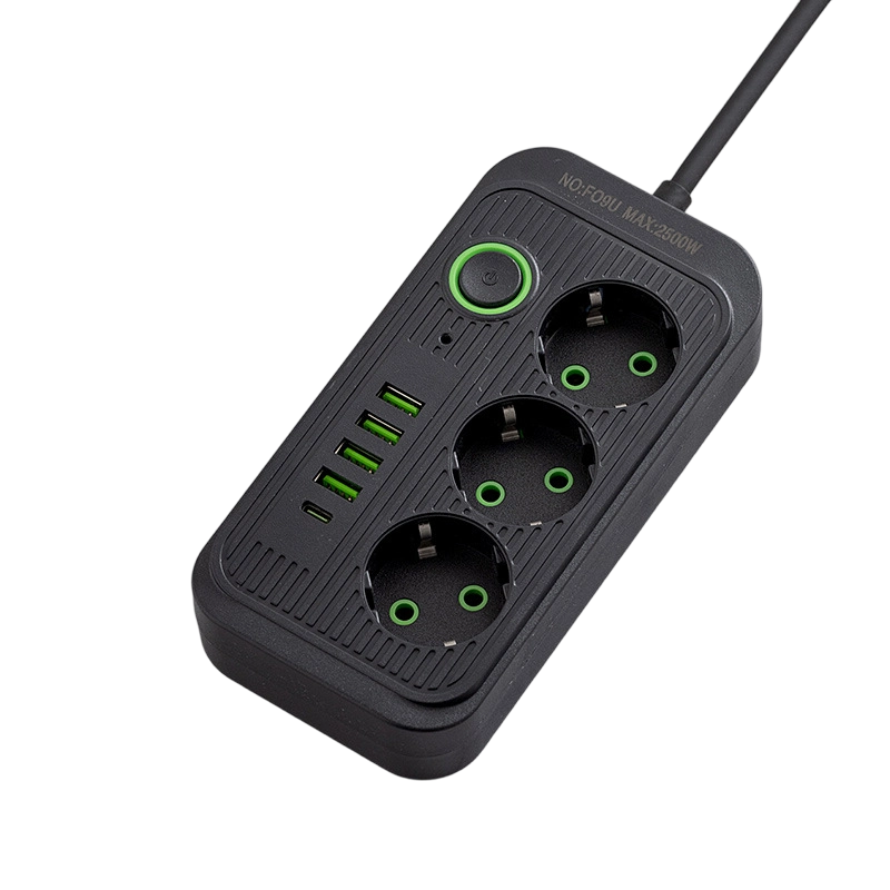 Multiprise avec plusieurs prises