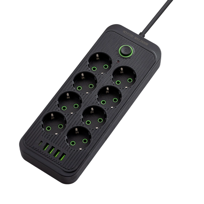 Multiprise avec plusieurs prises