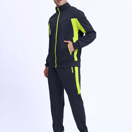 Ensemble 2 pièces veste et pantalon de course à fermeture éclair intégrale pour homme