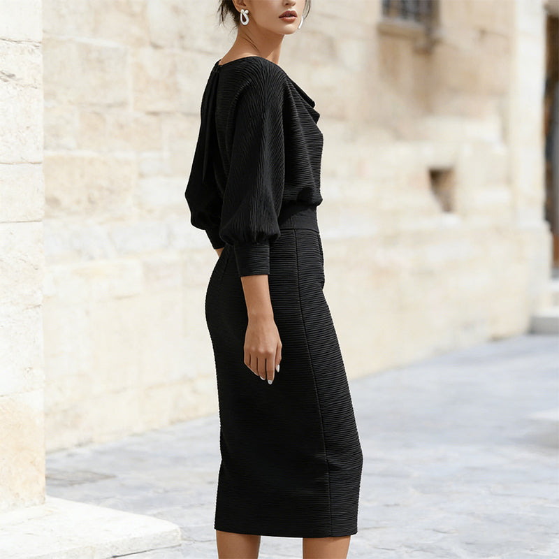 🌟 Offre à durée limitée : 55 % de réduction 💃 Robe élégante et amincissante pour femme | Coupe élégante et silhouette flatteuse ✨