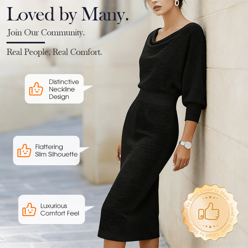 🌟 Offre à durée limitée : 55 % de réduction 💃 Robe élégante et amincissante pour femme | Coupe élégante et silhouette flatteuse ✨