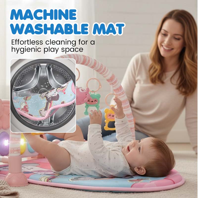 Tapis musical 3 en 1 pour bébé avec piano