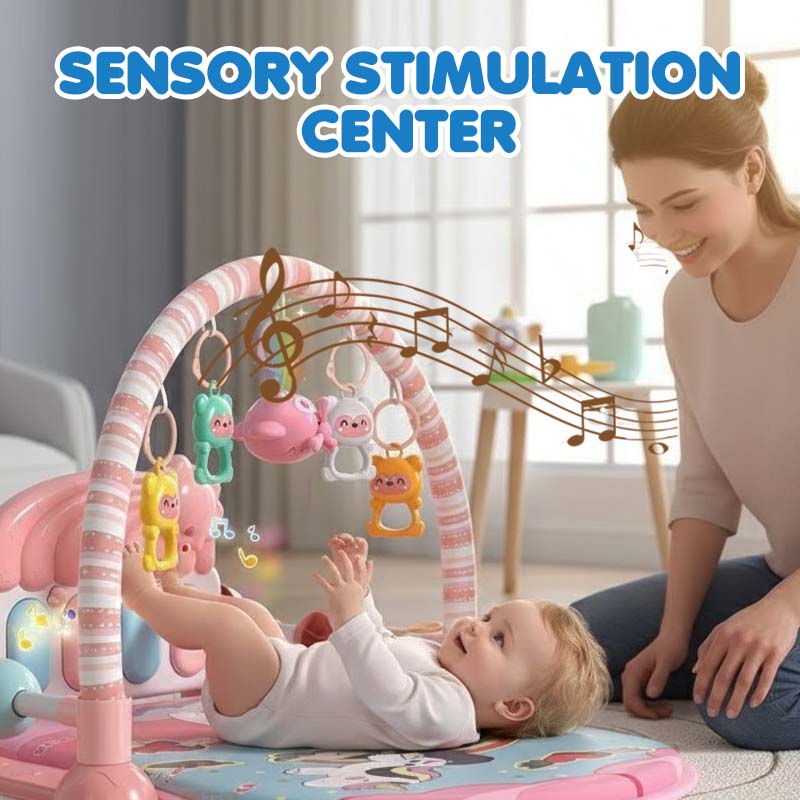 Tapis musical 3 en 1 pour bébé avec piano