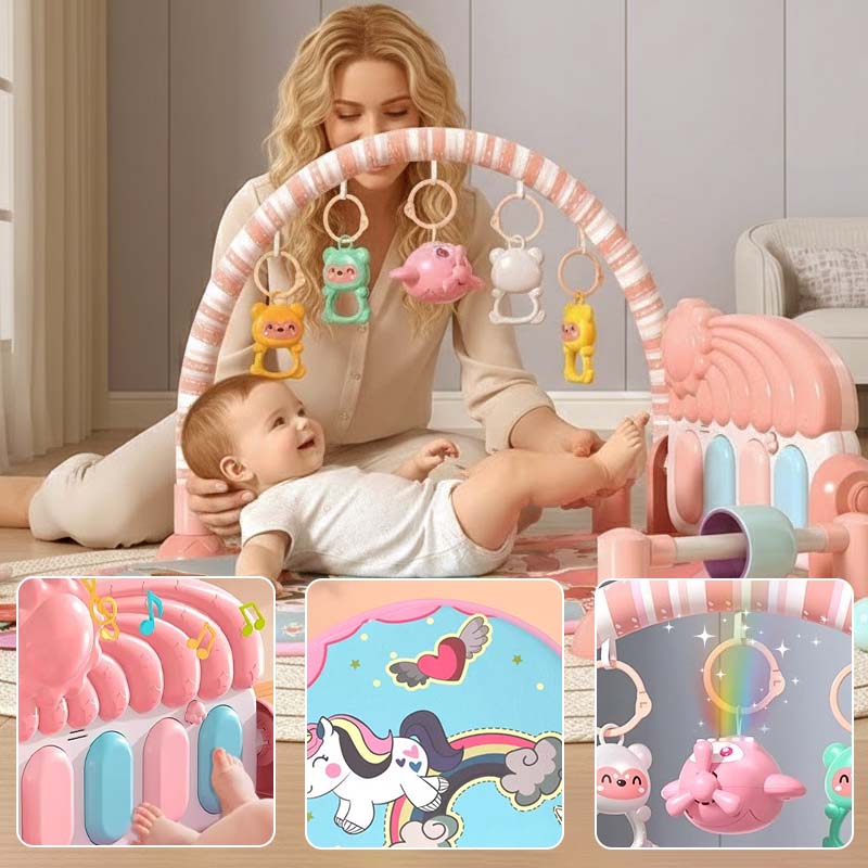 Tapis musical 3 en 1 pour bébé avec piano