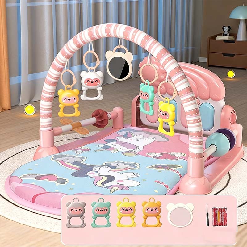 Tapis musical 3 en 1 pour bébé avec piano
