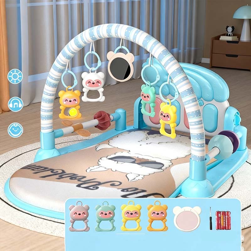 Tapis musical 3 en 1 pour bébé avec piano
