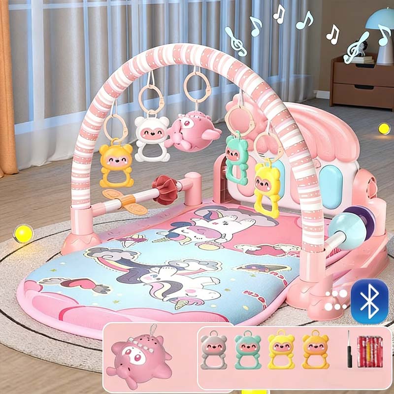 Tapis musical 3 en 1 pour bébé avec piano