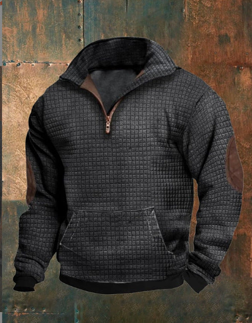 🎁 Offre spéciale Nouvel An : 49 % DE RÉDUCTION ⏳ Sweat à capuche zippé à manches longues imprimé pour homme