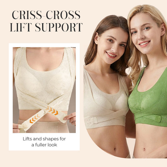 🔥Offre à durée limitée-Soutien-gorge confort gainant et sculptant à brides croisées