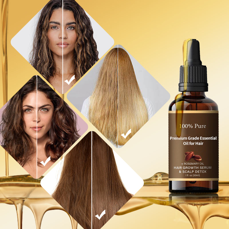 Huile essentielle de qualité supérieure pour les cheveux