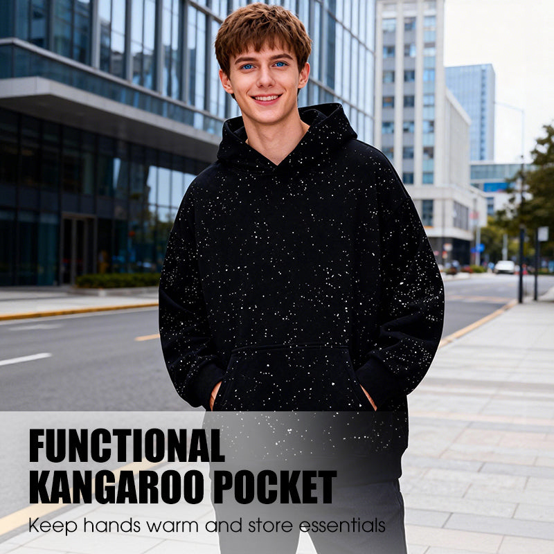 🌌 60% DE RÉDUCTION MAINTENANT ! ✨ 🤗 Confort d‘Hiver : Sweat à Capuche en Tissu Ultra-Doux – Style Décontracté Étoilé