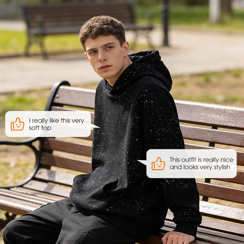 🌌 60% DE RÉDUCTION MAINTENANT ! ✨ 🤗 Confort d‘Hiver : Sweat à Capuche en Tissu Ultra-Doux – Style Décontracté Étoilé