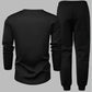 Ensemble 2 pièces pour homme avec haut à col rond et pantalon