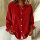 Chemise décontractée à manches longues et boutons pour femmes