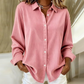 Chemise décontractée à manches longues et boutons pour femmes
