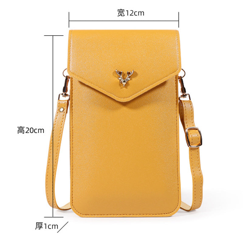 Sac à bandoulière pour téléphone à écran tactile