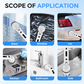 Brosse de nettoyage électrique extensible multifonctionnelle