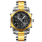 📢📢63% DE RÉDUCTION !! ⏰ Montre Analogique-Numérique Militaire Étanche pour Hommes – 48mm, Multifonction & Bracelet en Acier Inoxydable ! 🕰️💪