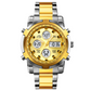 📢📢63% DE RÉDUCTION !! ⏰ Montre Analogique-Numérique Militaire Étanche pour Hommes – 48mm, Multifonction & Bracelet en Acier Inoxydable ! 🕰️💪