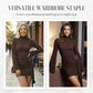 Robe moulante à col montant et fronces pour femme