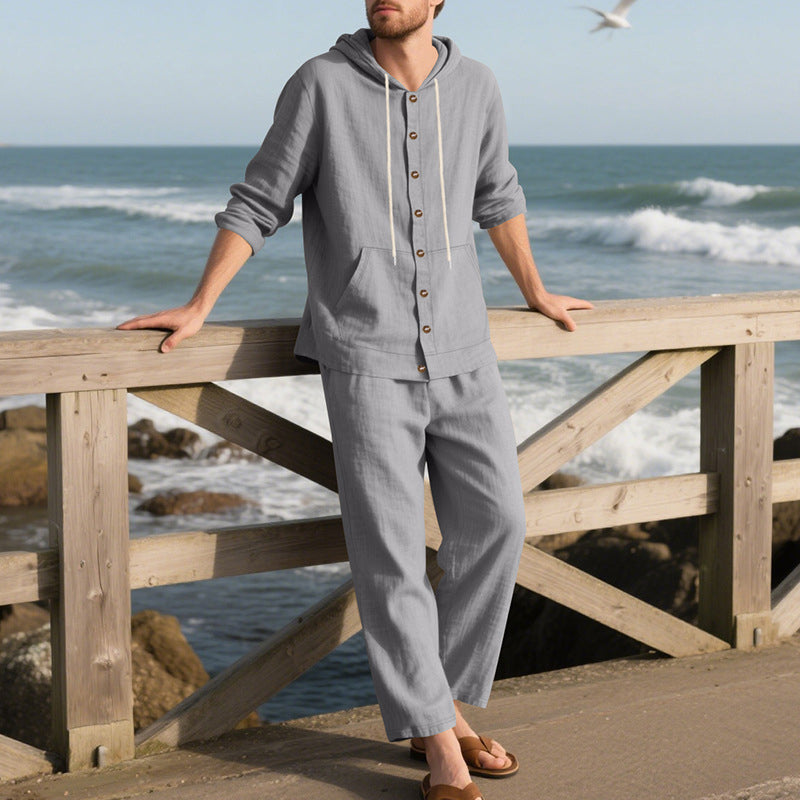 👕👖 Le Set Polyvalent Quotidien - Pantalon Large et Haut à Capuche Homme - Look Coordonné en un Clic