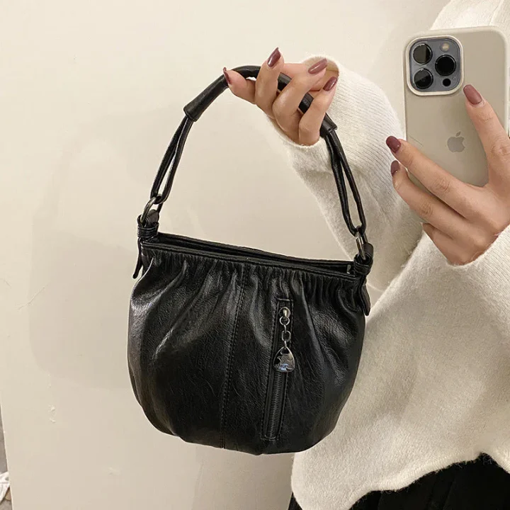 👜 60% DE RÉDUCTION ! 💼 Sac à Main Cube en Cuir – Design Plissé Élégant, Léger & Polyvalent ✨