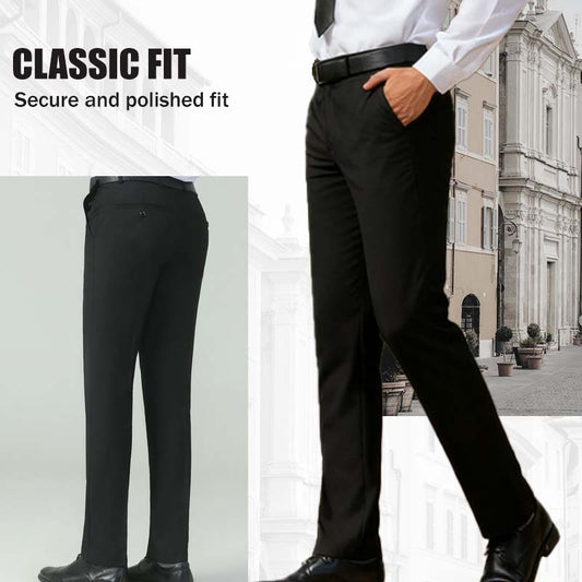 📢📢60 % de réduction !! ⏰Pantalon de costume classique léger et extensible pour homme