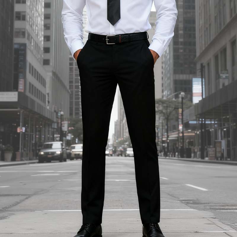 📢📢60 % de réduction !! ⏰Pantalon de costume classique léger et extensible pour homme
