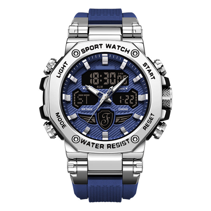 📢📢 60 % de réduction !! ⏰ Montre multifonction imperméable et lumineuse pour homme – Double affichage, étanchéité 50 m & rétroéclairage 🌙⌚