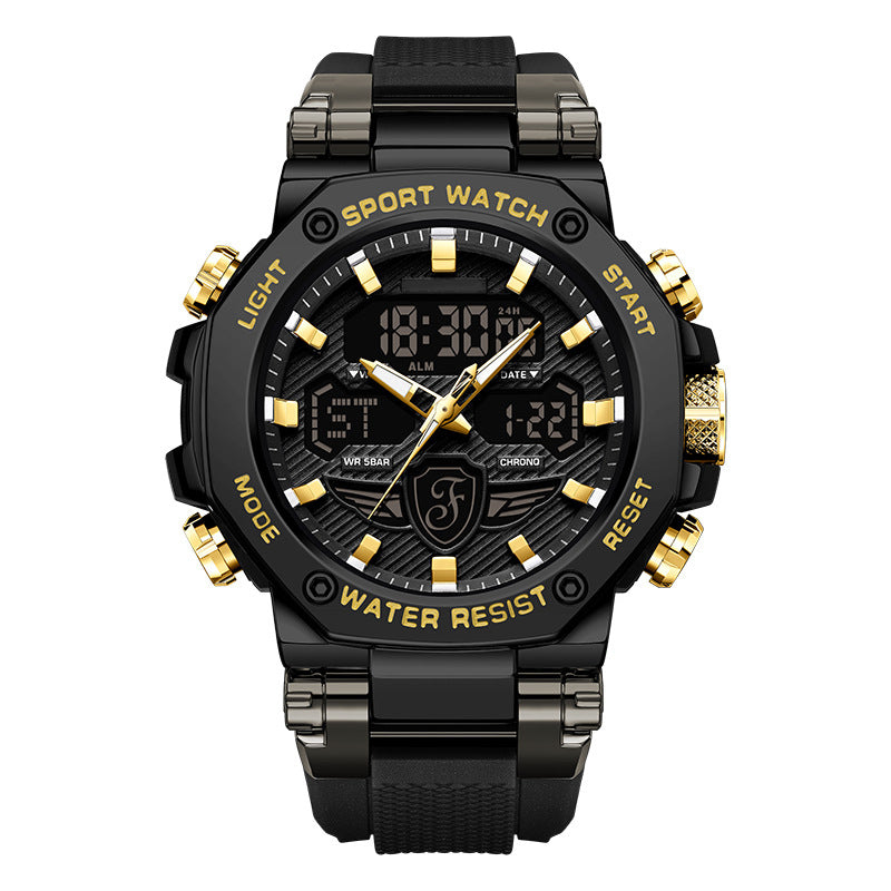 📢📢 60 % de réduction !! ⏰ Montre multifonction imperméable et lumineuse pour homme – Double affichage, étanchéité 50 m & rétroéclairage 🌙⌚
