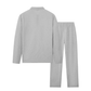 📢📢50 % de réduction !! ⏰Ensemble sweat-shirt en maille gaufrée et pantalon droit pour homme
