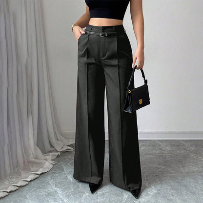 🛋️ Confort Absolu & Luxe Quotidien | Pantalon Palazzo Ceinturé Large ☁️【Promo -50%】