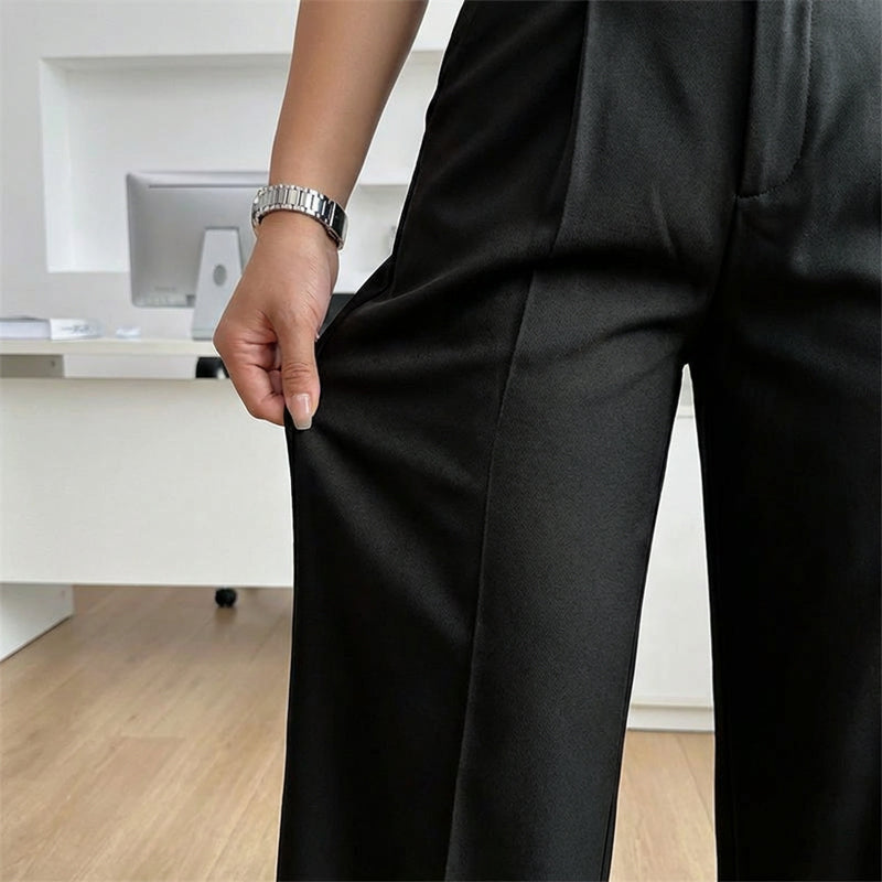 🛋️ Confort Absolu & Luxe Quotidien | Pantalon Palazzo Ceinturé Large ☁️【Promo -50%】