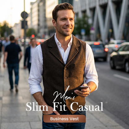 Gilet business décontracté slim fit pour homme