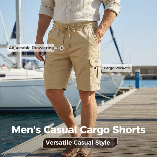 🔥 Top Ventes 2026 | Short Cargo Homme Décontracté | À Poches Multiples & Cordon 👖【-50%】