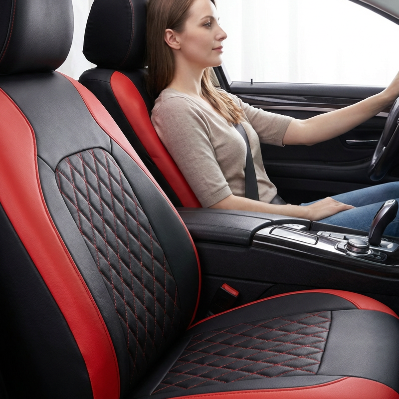 ✨ 60% DE RÉDUCTION ! 🚗 Housses de Siège Voiture Cuir 9 Pièces 2026 – Universelles, Sécurisées Airbag & Matelassées Luxe 💼