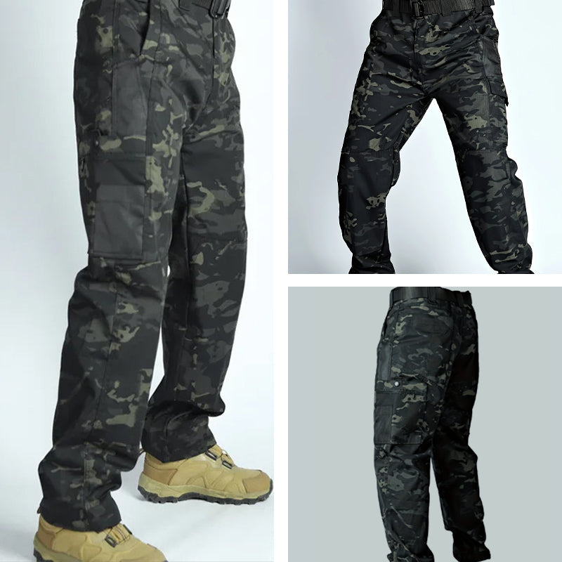 🔥 Pantalon cargo tactique pour homme « Pro-Favorite » avec de nombreuses poches – Polyester – Respirant 🎯