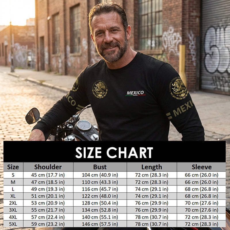 T-shirt à col rond et manches longues pour homme