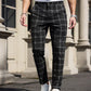 👖 60% DE RÉDUCTION ! ✨ Pantalon Slim à Carreaux pour Homme – Coupe Moderne, Tissu Confortable & Look Polyvalent 🔷