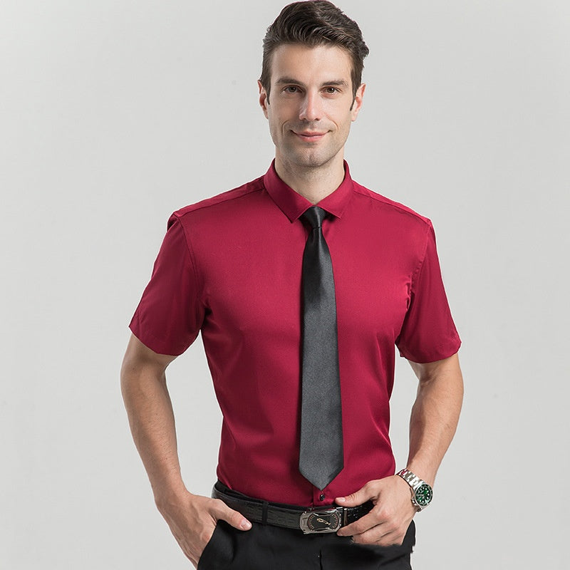 Chemise Habillée Extensible à Manches Courtes pour Hommes✨Achetez-en 2 la livraison gratuite