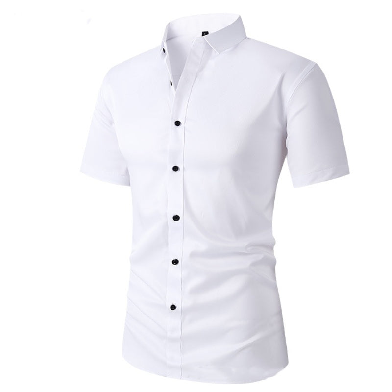 Chemise Habillée Extensible à Manches Courtes pour Hommes✨Achetez-en 2 la livraison gratuite