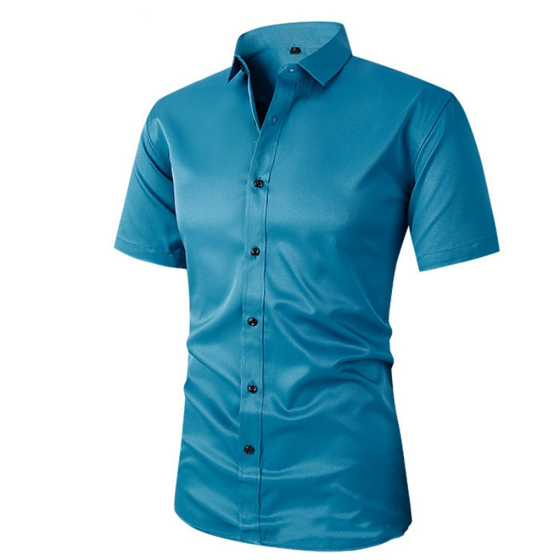 Chemise Habillée Extensible à Manches Courtes pour Hommes✨Achetez-en 2 la livraison gratuite