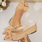 Ballerines à Bout Pointu et Nœud pour Femme