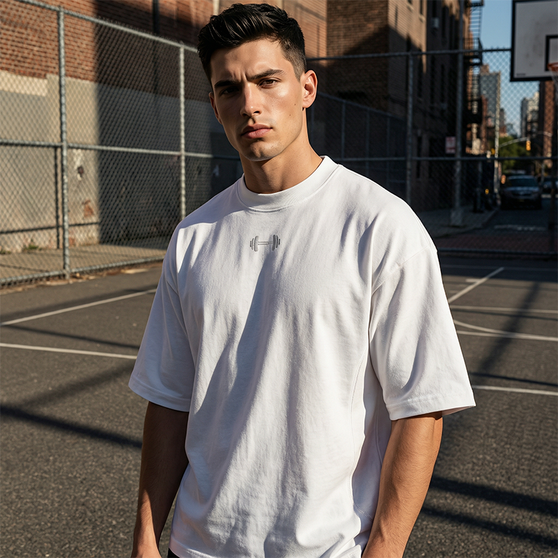 T-shirt oversize pour homme, pour la salle de sport et les loisirs