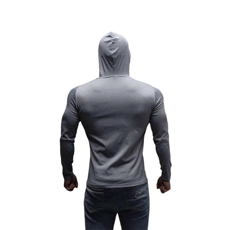 🎁Cadeau offert pour tout achat 🎁 Sweat à capuche de fitness à manches longues et coupe ajustée pour homme