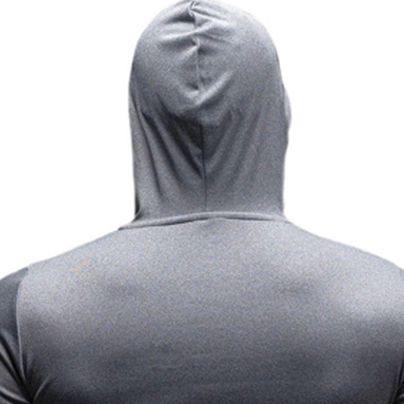 🎁Cadeau offert pour tout achat 🎁 Sweat à capuche de fitness à manches longues et coupe ajustée pour homme