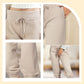 💎 50% DE RÉDUCTION ! 💎 Pantalon de Jogging 3/4 Taille Haute – Coupe Slim, Cordon Ajustable & Poches Pratiques (6 Couleurs, S–3XL) 👖🌸
